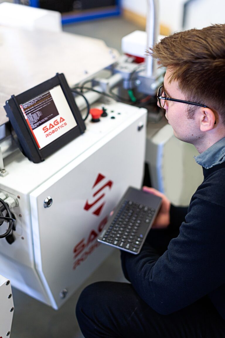 Robotics Engineer Male Working